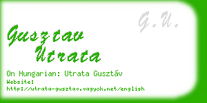 gusztav utrata business card